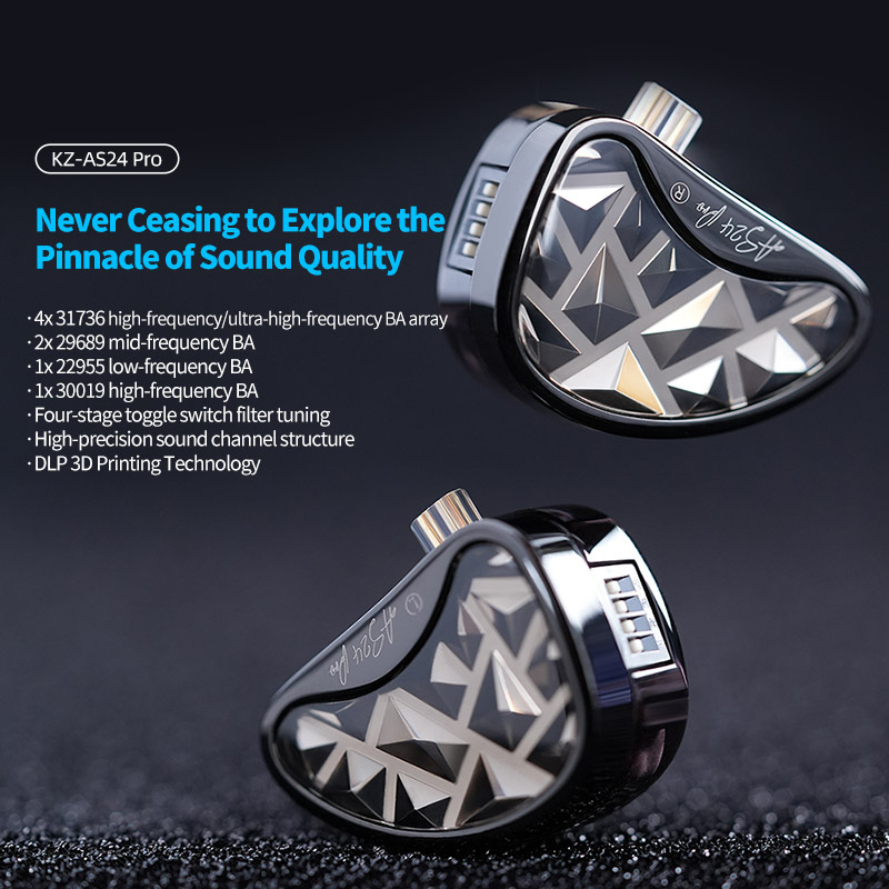 سماعات أذن سلكية KZ AS24 PRO م - مراجعة Planar Magnetic Iem Earphones وسعره